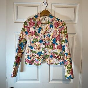 Colorful Floral Women's Blazer